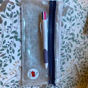 Pen case and four coloured  pen